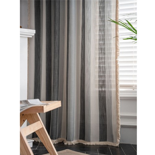 Modern Stripe Tassel Curtain Living Room Window Drape Valance New - Picture 124 of 138