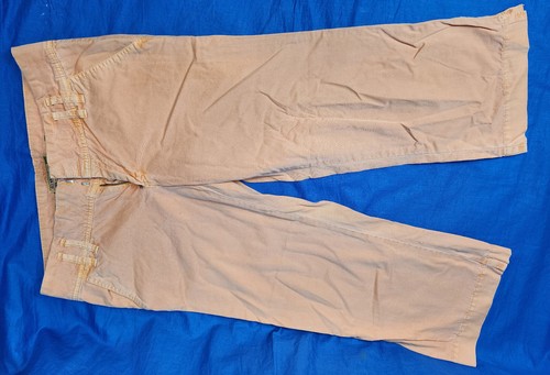 Pantalone jeans donna beige Old Navy vita bassa taglia 8 denim vintage usato usato