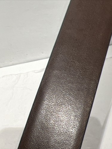Men’s 34 Geoffrey Beene Italy Leather Belt Reversible Brown Black Gold Hardware - Picture 5 of 7