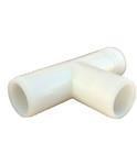 LOT of 2 - 1/4 in. x 1/4 in. x 1/4 in. Nylon Insert Tee Hose Fitting T14