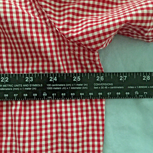 Chaps Mens XXL Shirt Easy Care Red Check Short Sleeve Button Down Casual - Picture 5 of 9