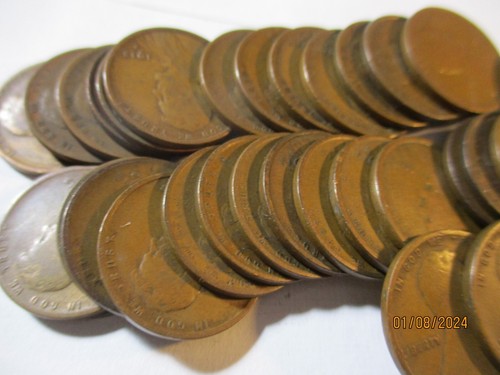 1915-D LINCOLN WEIZEN CENT ROLLE GUT + MM