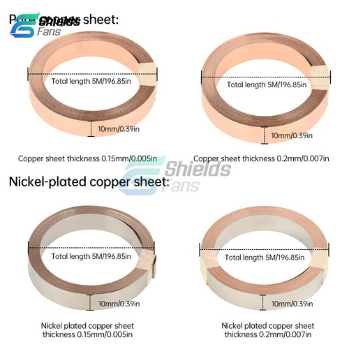 Flexible Pure Copper T2 Cu Metal Sheet Roll Foil Plate Strip 0.15mm/0.2mm Thickn - Picture 12 of 28