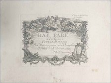 VERSAILLES: Original 1747 Invitation to Ball celebrating Dauphin's Marriage