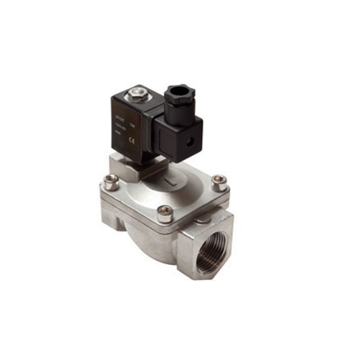 Válvula magnética de acero inoxidable cerrado sin corriente G1/8" a G2"" aire comprimido - Imagen 10 de 10