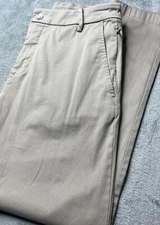 Bird Dogs Pants Mens 30x30 Measures 29” Khaki Stretch Golf Performance Tapered