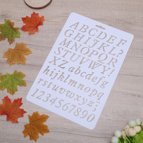 J# Lettering Stencil Letter Alphabet Stencils Painting Paper Craft Number Word - Bild 8 von 9