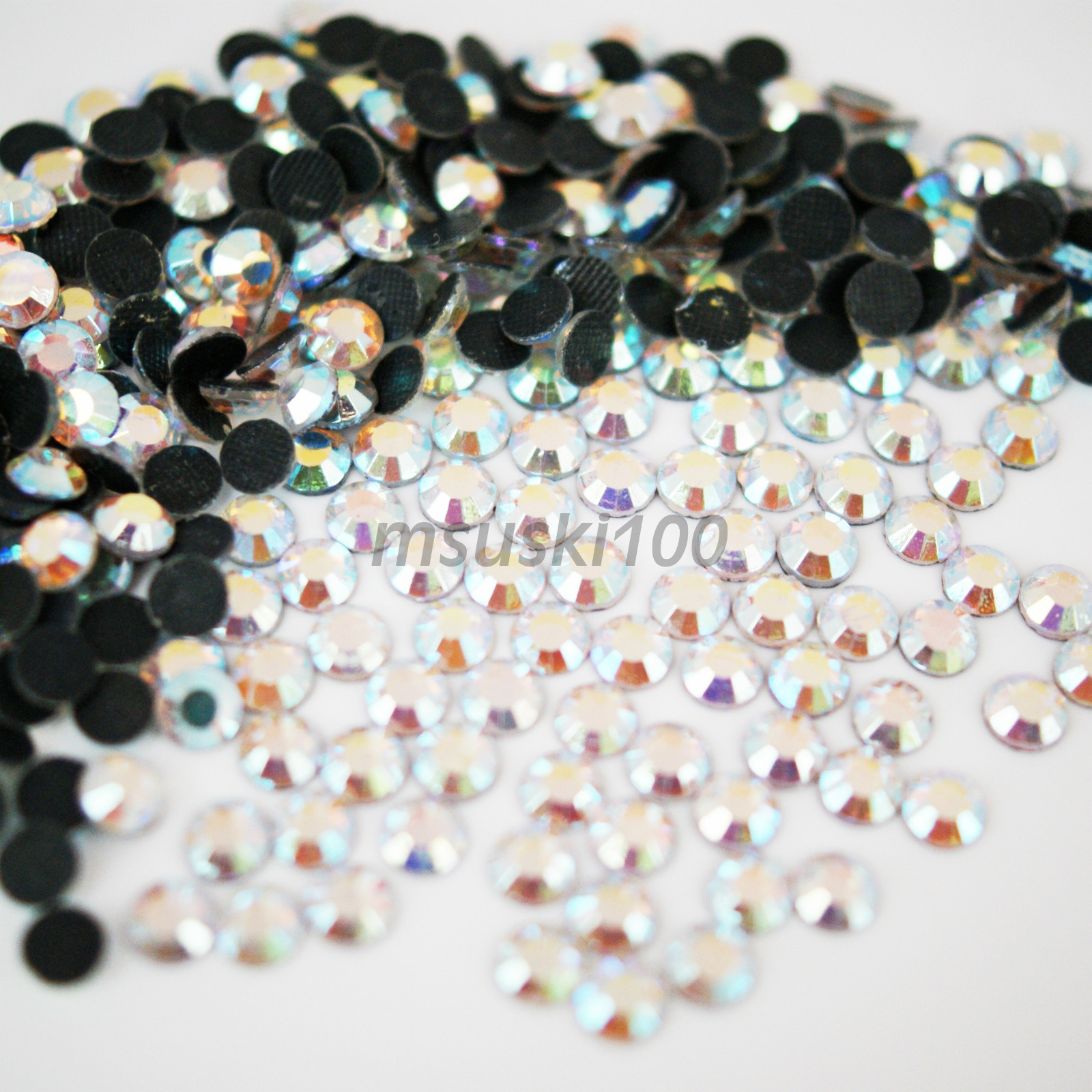 1000 DMC Hotfix Glass Rhinestones Diamante Flat Back Iron//Glue on Nail art Craft
