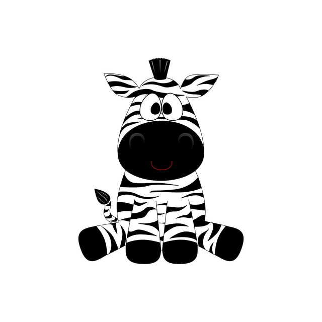 zebra cartoon animal zoo wildlife wild nature sticker