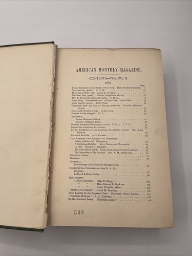 American Monthly Magazine January-June 1893 Illustrated D.A.R. - Picture 2 of 14