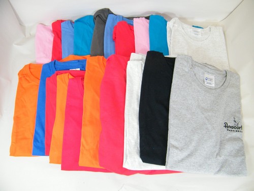 (20) CAMISETAS DE MUJER DE MANGA CORTA CUELLO REDONDO DE PUERTO Y EMPRESA - Imagen 1 de 12