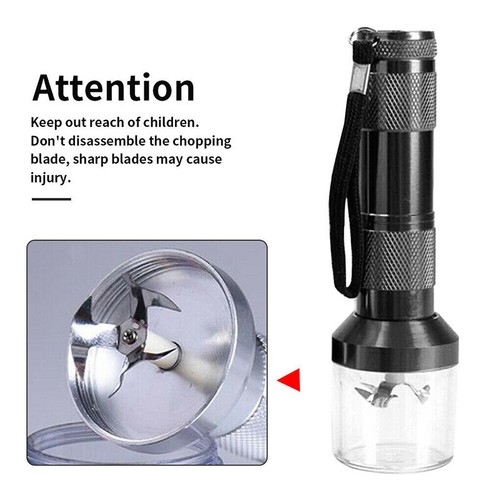 Electric Portable Metal Tobacco Grinder Spice Grinder Gift Kitchen AU STOCK - Picture 9 of 17