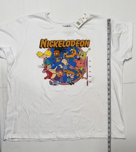 Nickelodeon Youth White Crew Neck Cartoons Rugrats Catdog Graphic T-Shirt 2XL - Picture 7 of 8