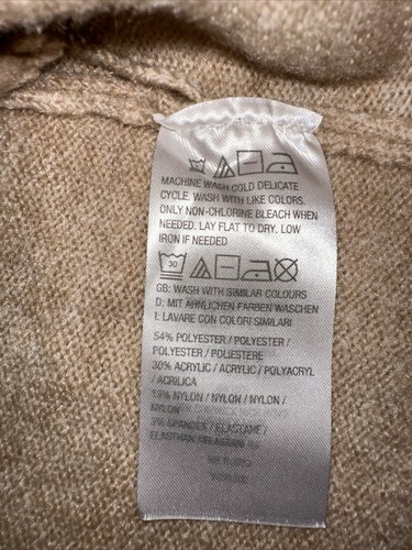 studio park x amy stran Hooded Cardigan Size Large In Color “camel” With Pockets - Picture 3 of 7