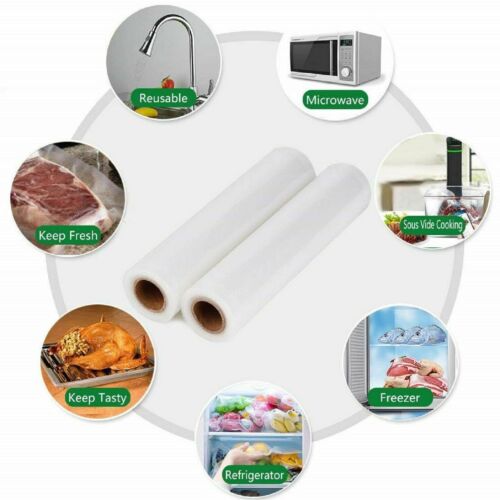 11"x50' Food Saver Vacuum Sealer Bags Rolls 4Mil Embossed FoodSaver Storage Bags - Picture 6 of 12