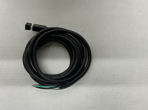 ECOSENSE INT3P-A-LDR-120-10 LED FIXTURE LEADER CABLE, 3-PIN, BLACK, 10-FEET