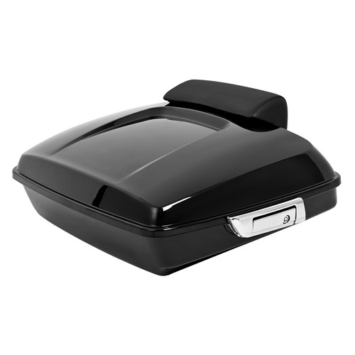 5.5'' Vivid Black Razor Pack Tour Trunk Mount Rack For Harley Softail Heritage - Picture 9 of 12
