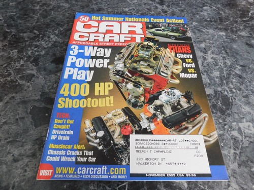 Car Craft Magazine November 2003 - Imagen 1 de 2