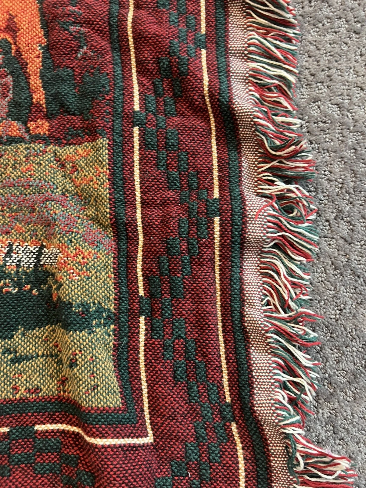 Goodwin Weavers Throw Blanket Native American Southwestern Teepee 67 x 49