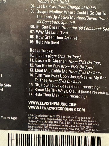 New I Believe: The Gospel Masters by Elvis Presley (CD, 2009) 4 CD Box Set - Bild 10 von 11