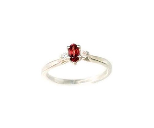 Rhodolite Raspberry Garnet Ring Antique Norway "Bohemian Gypsy Ruby" w/ Zircon - Picture 1 of 10