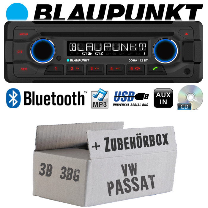Автомагнитола Blaupunkt для VW Passat 3B + 3BG Bluetooth CD USB Einbauzubehör