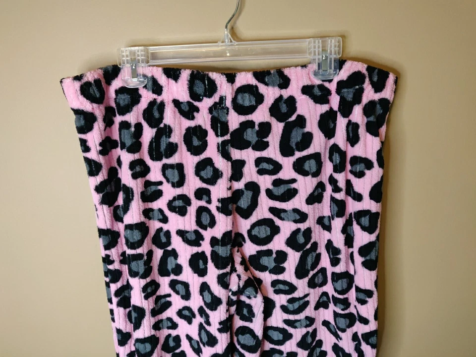 Faded Glory Mujer XL (16-18) 38 x 27 Polar Lounge Pantalones Rosa Negro Cintura Elástica Foto 4 de 4