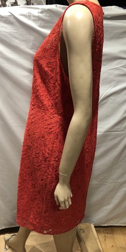 J.Crew Coral Lace Sleeveless Shift Dress Size 14 Sold Out - Picture 4 of 7