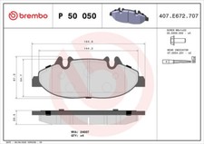 Juego Pastillas de Freno de Disco Delant. BREMBO para Mercedes Viano