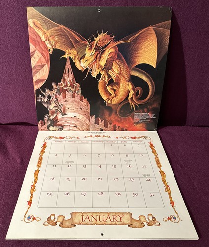JRR Tolkien Vintage 1981 Calendar - Picture 6 of 18