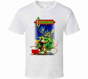 Castlevania Nes Box Art Video Game T Shirt