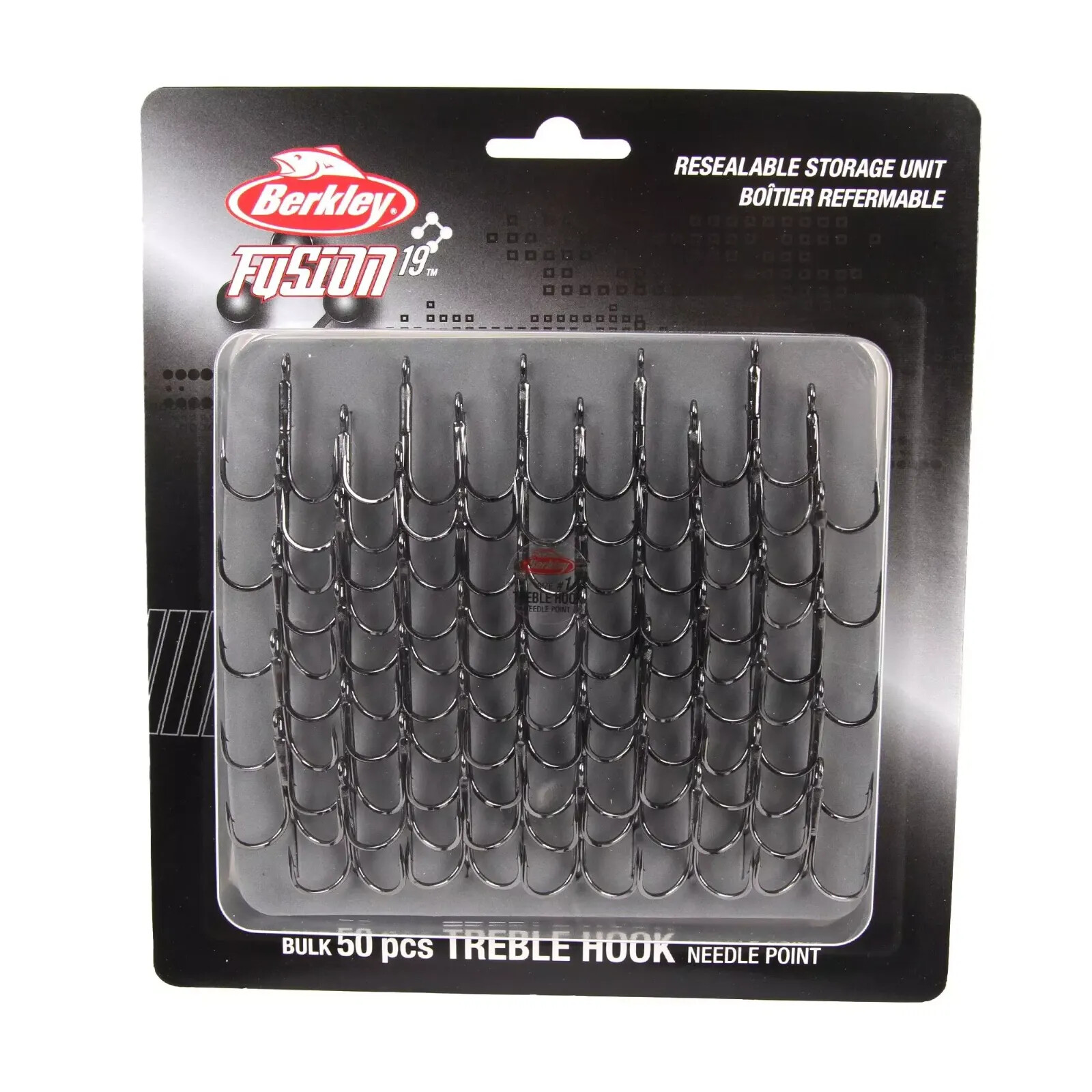 Berkley Fusion 19 Treble Hooks Size #2 (Bulk 50 Pack) by Landers