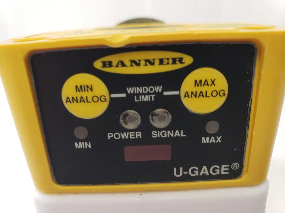Banner U‑GAGE QT50ULBQ6CRFV Ultrasonic Level Sensor 0‑10 V 4‑20 mA 8 m Range - Image 4 of 4