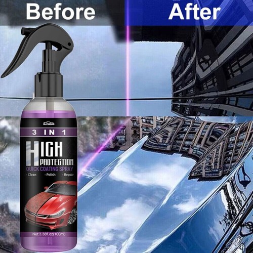 3PCS Car Coating 3 in 1 High Protection Quick Coat Ceramic Spray Hydrophobic - Picture 2 of 7
