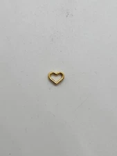 Gold Heart Cutout Floating Charm #711 For Your Origami Owl Locket Free Shipping