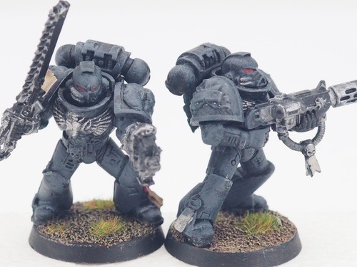 GW 40K MARINES DE ASALTO MARINES ESPACIALES X 5. PINTADO. AZUL 1646 - Imagen 2 de 7