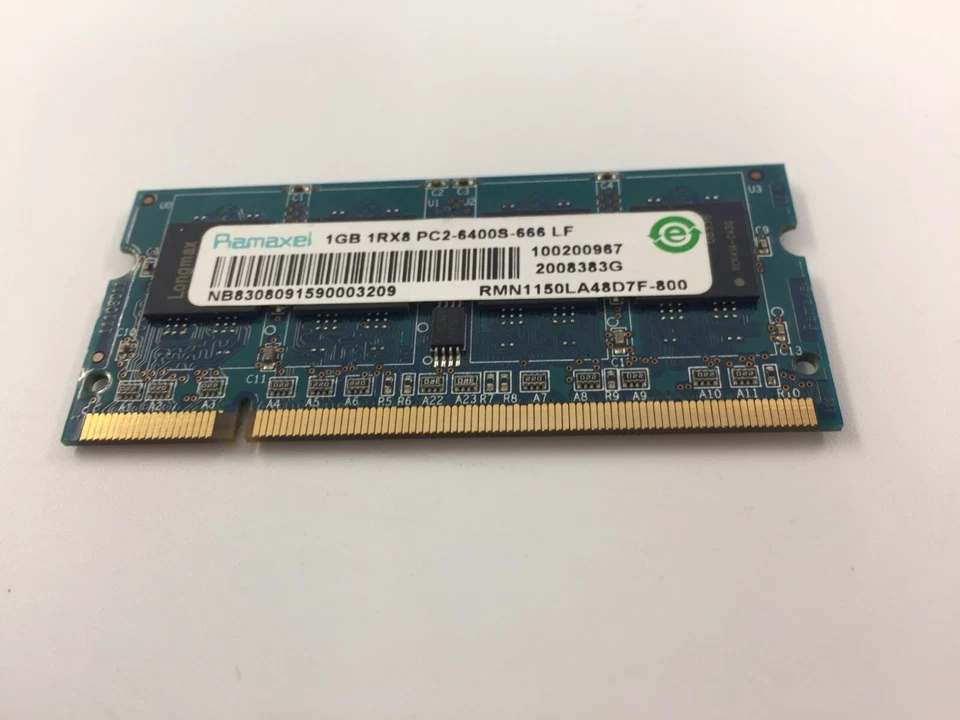 HP G60 RAM Memory 1GB DDR2 485032-005 PC2-6400S-666 Ramaxel RMN1150LA48D7F-800 - Image 3 of 4