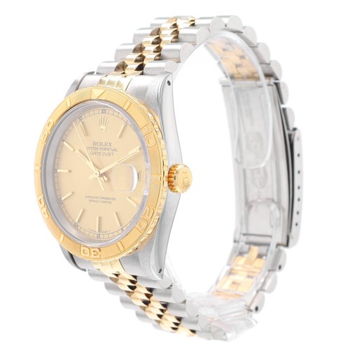 OROLOGIO ROLEX UOMO DATEJUST TWOTONE QUADRANTE BIANCO ROMANO SCANALATO GIUBILEO 16233 36MM - Foto 3 di 10