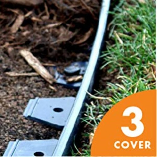 No Dig Landschaft Kanten Kit 100 Fuß Garten Hof Rasen Blumenbeet Bäume Spikes Spule - Bild 11 von 12
