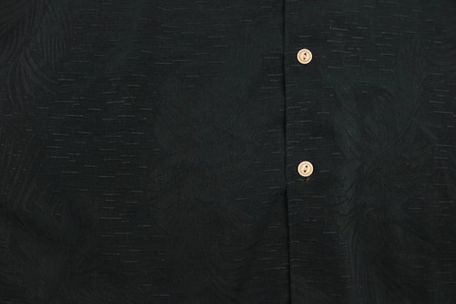 Cubavera Shirt Men Large Black Camp Collar Button Up Hawaiian Casual - Picture 3 of 6