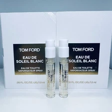 2 Tom Ford Eau de Soleil Blanc Eau de Toilette EDT Sample Spray 1.5ml/0.05oz New