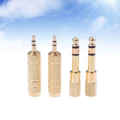 4 Pcs Headphone Jack Adapter Audio Headphones 3.5 to 1/4 1/8 Earphone Stereo - Bild 5 von 12