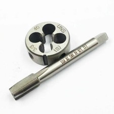 3/8"-40 UNS Tap and Die Set HSS Thread Tap With Round Threading Die Right Hand