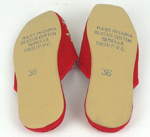 Handmade Embroidered Wild Peacock Chinese Women's Cotton Slippers New - Picture 2 of 11