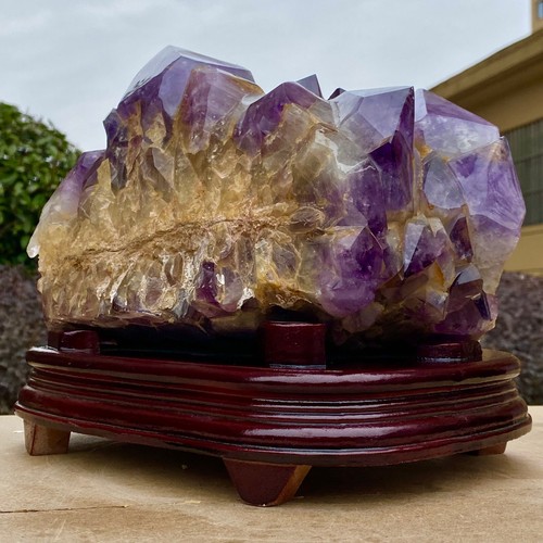 21.98LB Natural Amethyst Backbone Crystal Raw Ore Specimen Stone Healing - Picture 15 of 18