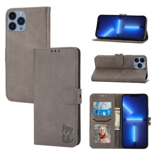 Linda Funda Cartera de Cuero para Gato con Soporte Abatible para Teléfono para iPhone/Samsung Hombre/Mujer - Imagen 3 de 23