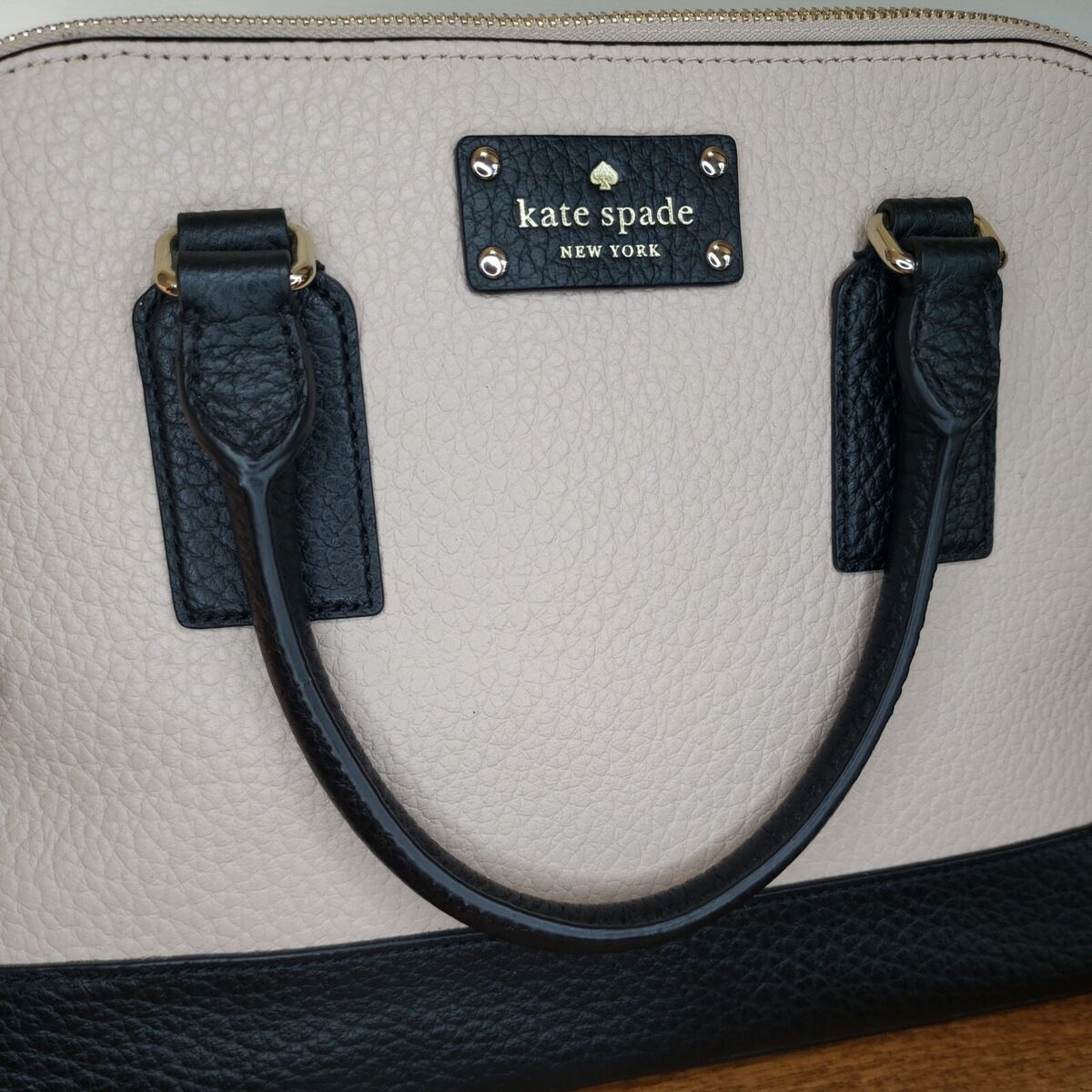 Kate Spade Small Rachelle Bay Street Satchel Bag Black Tan Kate Spade Small Rachelle Bay Street Satchel Bag Black Tan