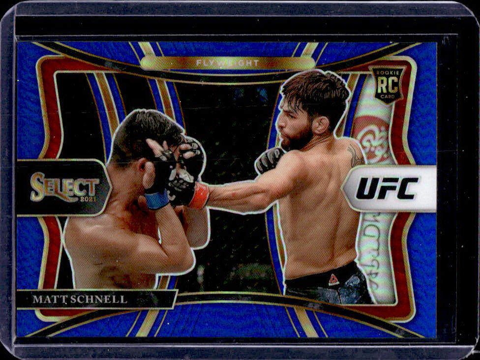 2021 Select UFC Matt Schnell Blue Prizms Premier #/49 #148