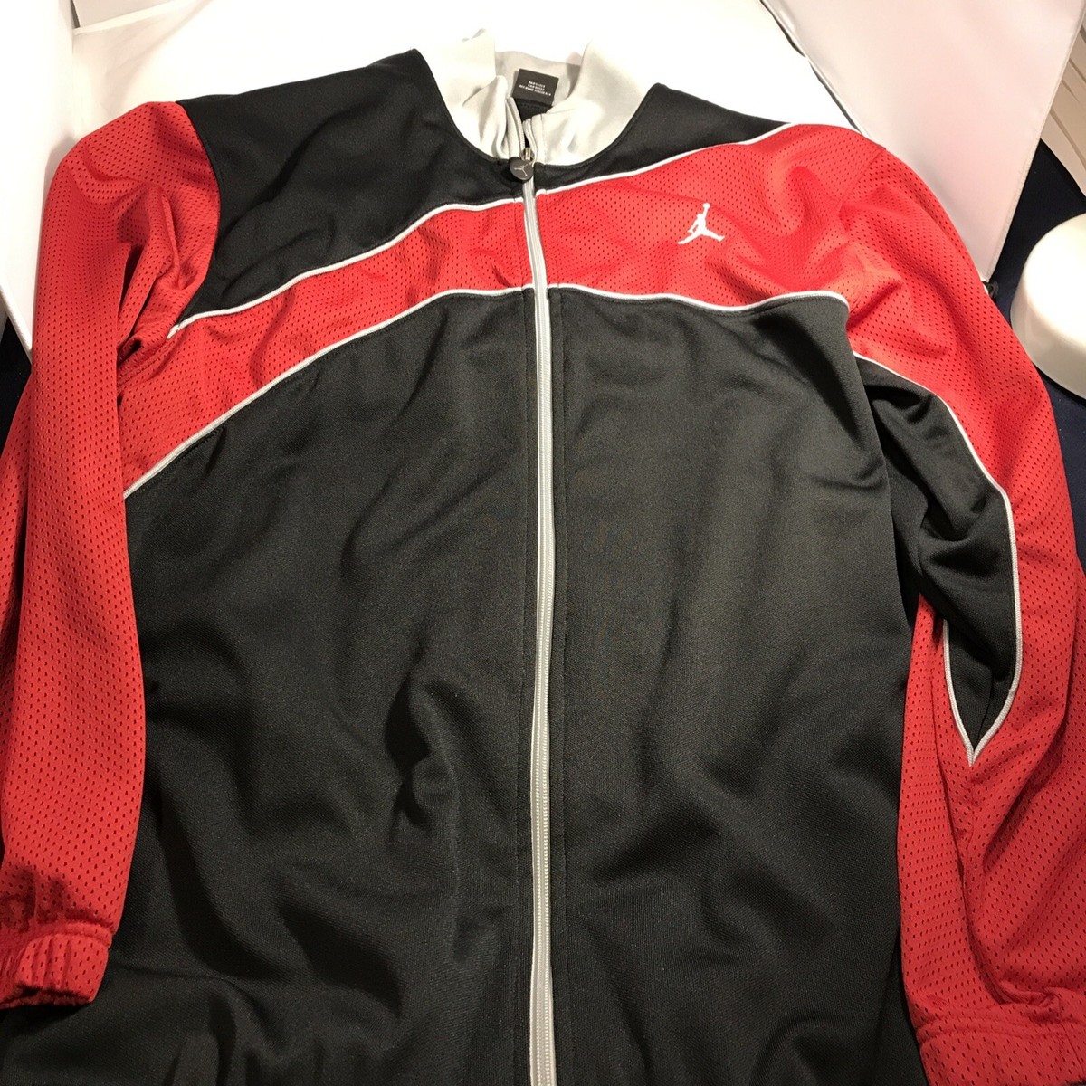 Jordan フード付きダウンジャケット 黒/赤 Nike Jordan Boys' 2Fer Puffer Jacket | eBay