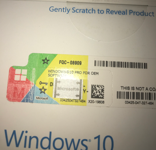 Windows 10 Professional version 1709 DSP OEI DVD + COA - Multilanguage - Imagen 2 de 4